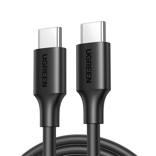 Кабел UGREEN US286, USB-C към USB-C, 3A, 60W, 1м, Черен