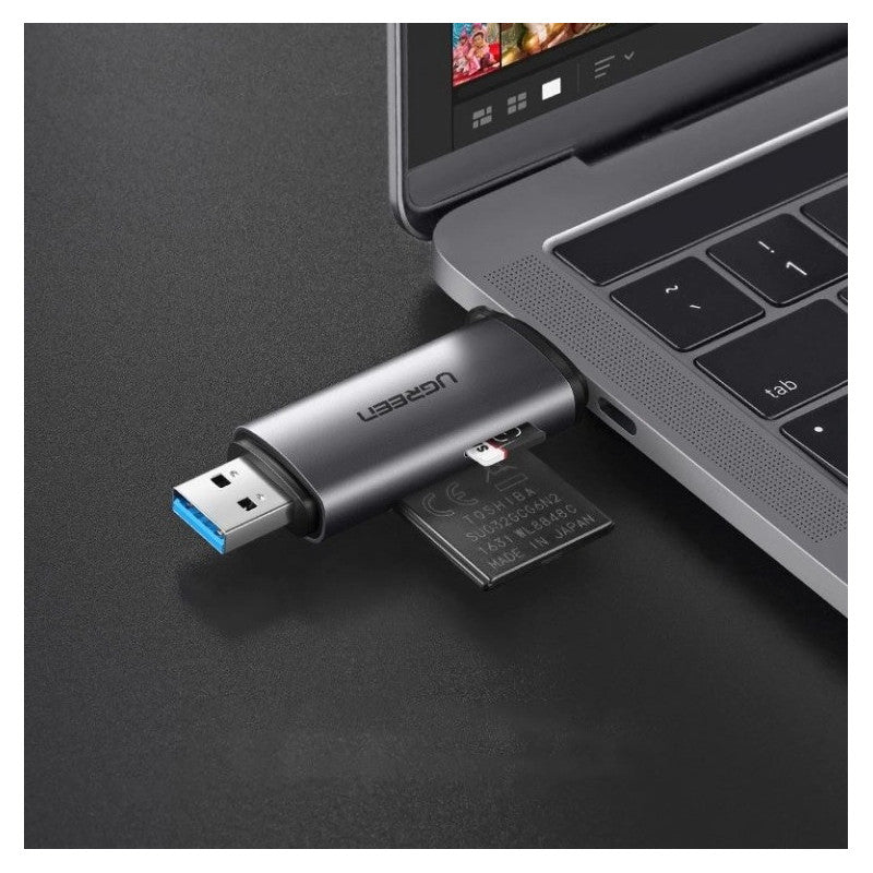 ЧЕТЕЦ ЗА КАРТИ CM185 CARD READER USB-C/USB-A, SD/micro SD UGREEN