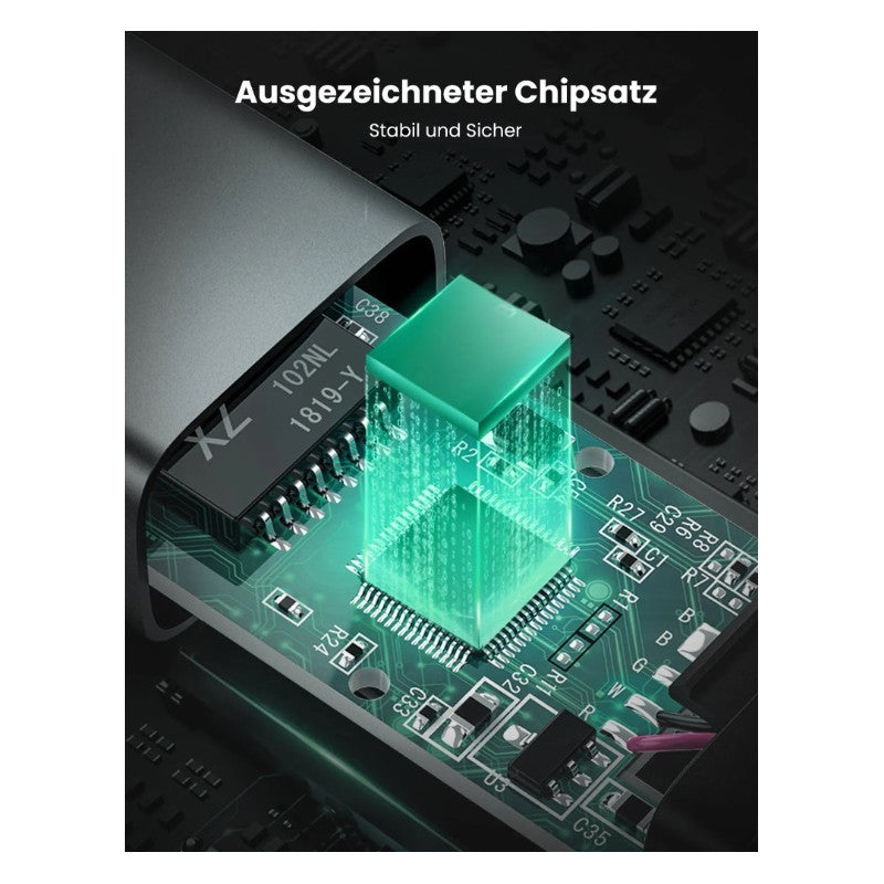 ИНТЕРНЕТ АДАПТЕР USB-C/RJ45 CM199 UGREEN - МЕТАЛ