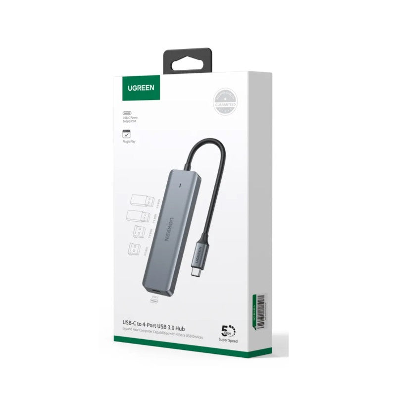 ХЪБ 4xUSB3.0 A,1xUSB-C,INPUT USB-C CМ219 UGREEN