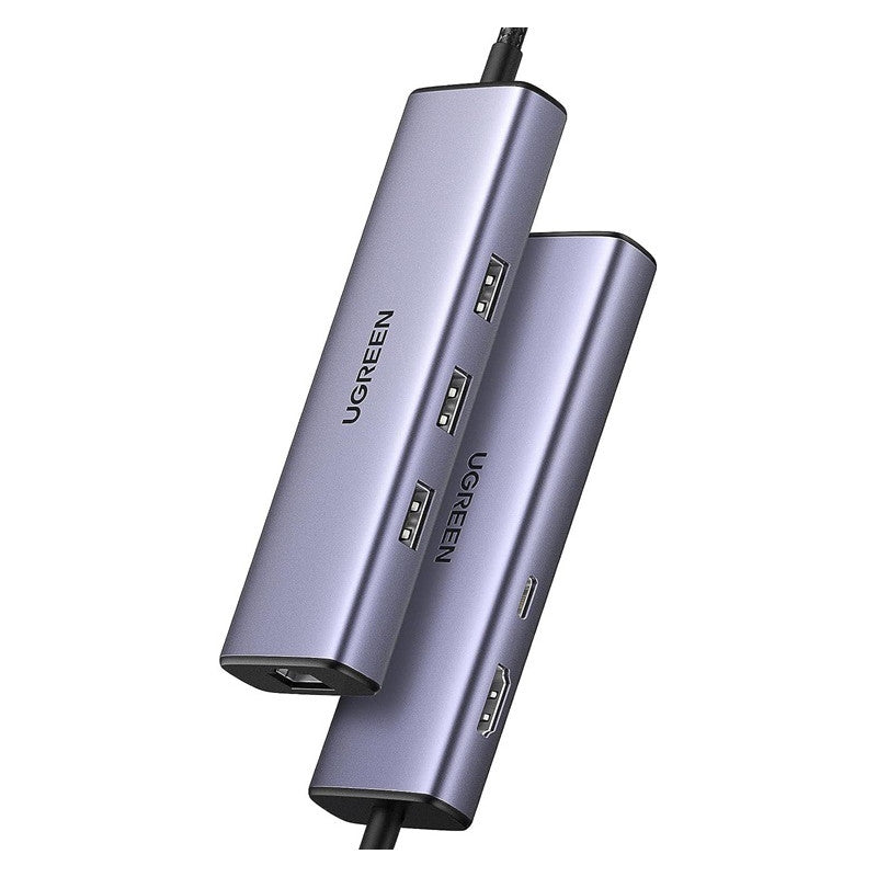 МУЛТИФУНКЦИОНАЛЕН АДАПТЕР 6in1 HDMI/USB/RJ45+PD CM512 UGREEN