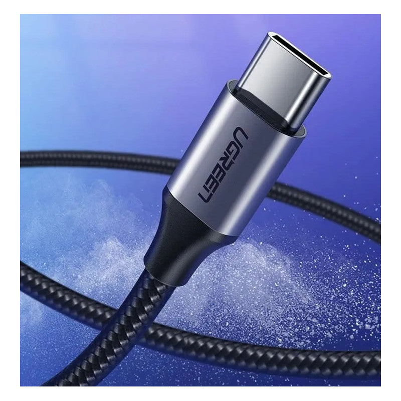 КАБЕЛ USB А / USB-C 3A,1М UGREEN - ПЛЕТЕН ЧЕРЕН