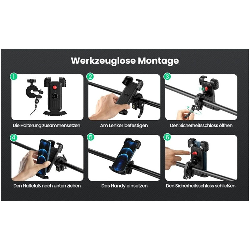 СТОЙКА ЗА ТЕЛЕФОН ЗА КОЛЕЛО LP494 UGREEN