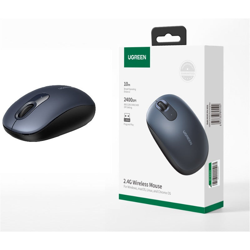 БЕЗЖИЧНА КОМПЮТЪРНА МИШКА 2400 Dpi МU105 UGREEN - MIDNIGHT BLUE