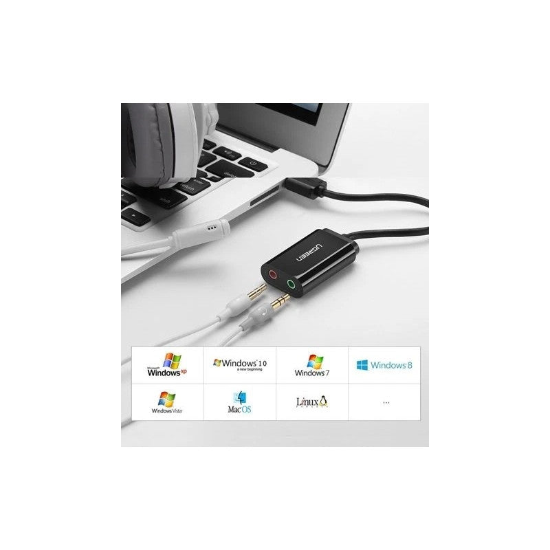 АДАПТЕР USB2.0 3.5mm UGREEN