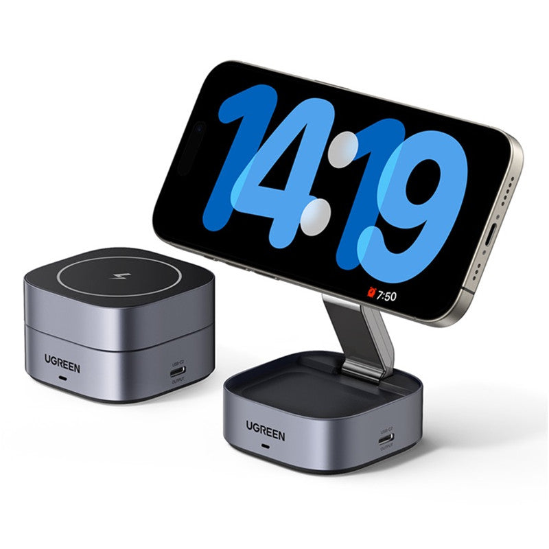 БЕЗЖИЧНО ЗАРЯДНО 3in1,МАГНИТ,7.5W/iOs W526 UGREEN