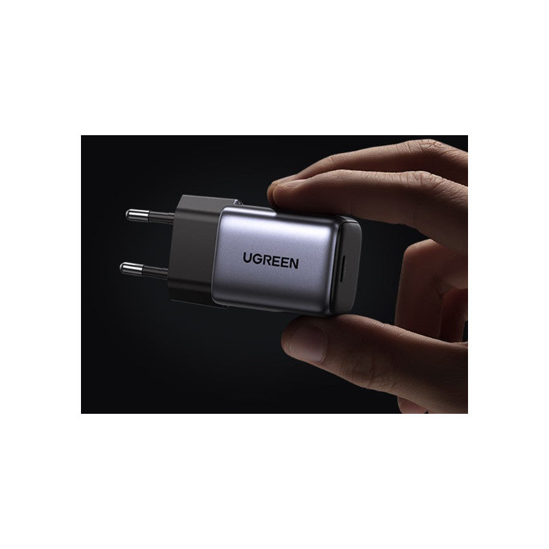 ЗАРЯДНО 220V 1xUSB-C,GaN, 30W, PD, NEXODE UGREEN