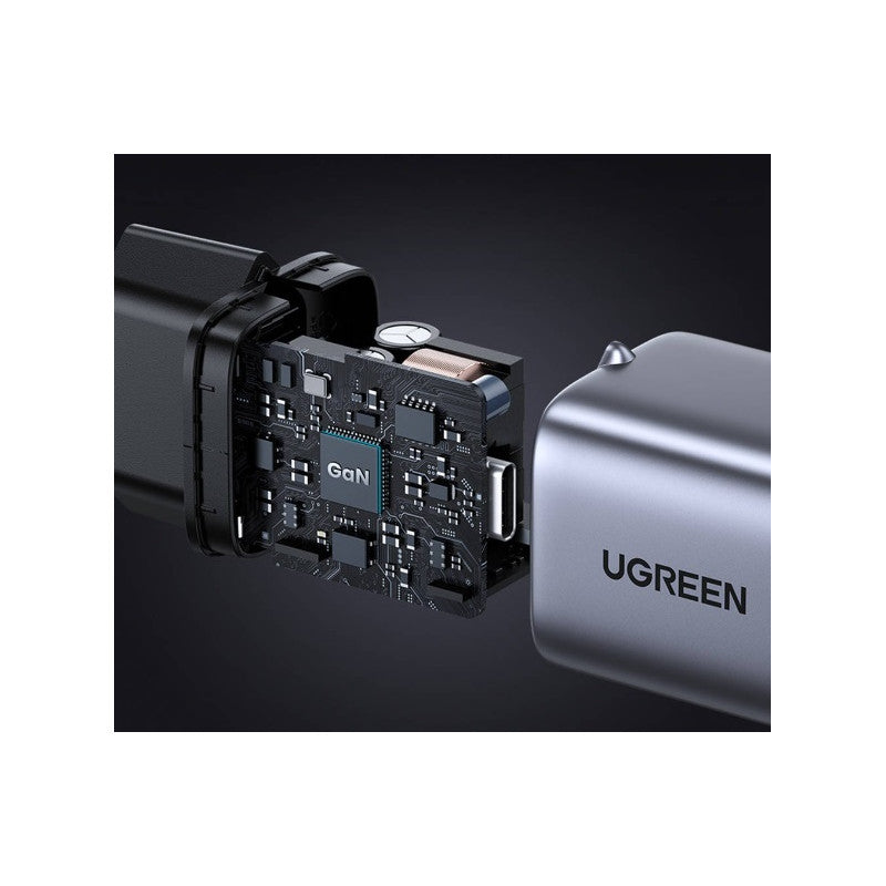 ЗАРЯДНО 220V 1xUSB-C,GaN, 30W, PD, NEXODE UGREEN