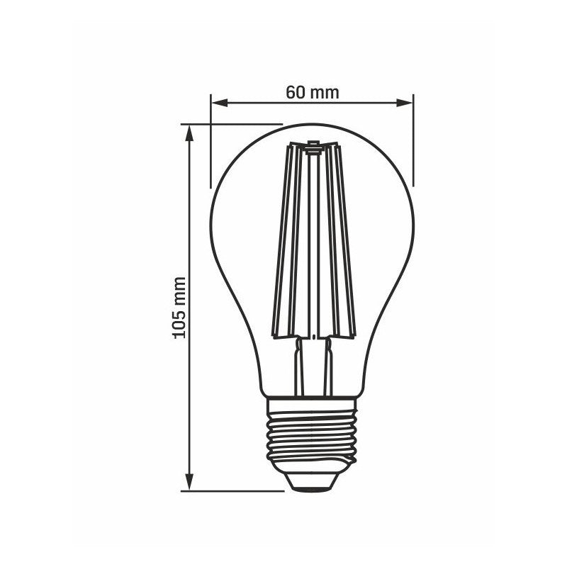 LED ЛАМПА VLE-A60FF-08271 PLANT GROW 8W E27 VIDEX