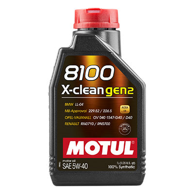 Масло MOTUL 8100 X-CLEAN GEN2 C3 5W40 1L