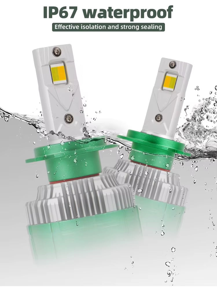 Интелигентни H4 LED Крушки с Bluetooth и промяна на цвета от 3500К-8000К – 160W, CANBUS