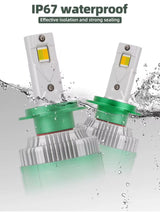 Интелигентни H4 LED Крушки с Bluetooth и промяна на цвета от 3500К-8000К – 160W, CANBUS