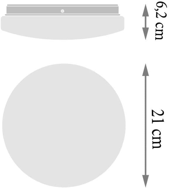 Плафон за баня LED Ledvance, 12W, Със сензор за движение и звук, 900 лумена