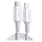 КАБЕЛ USB-C/Lightining MFI, 1М UGREEN - БЯЛ