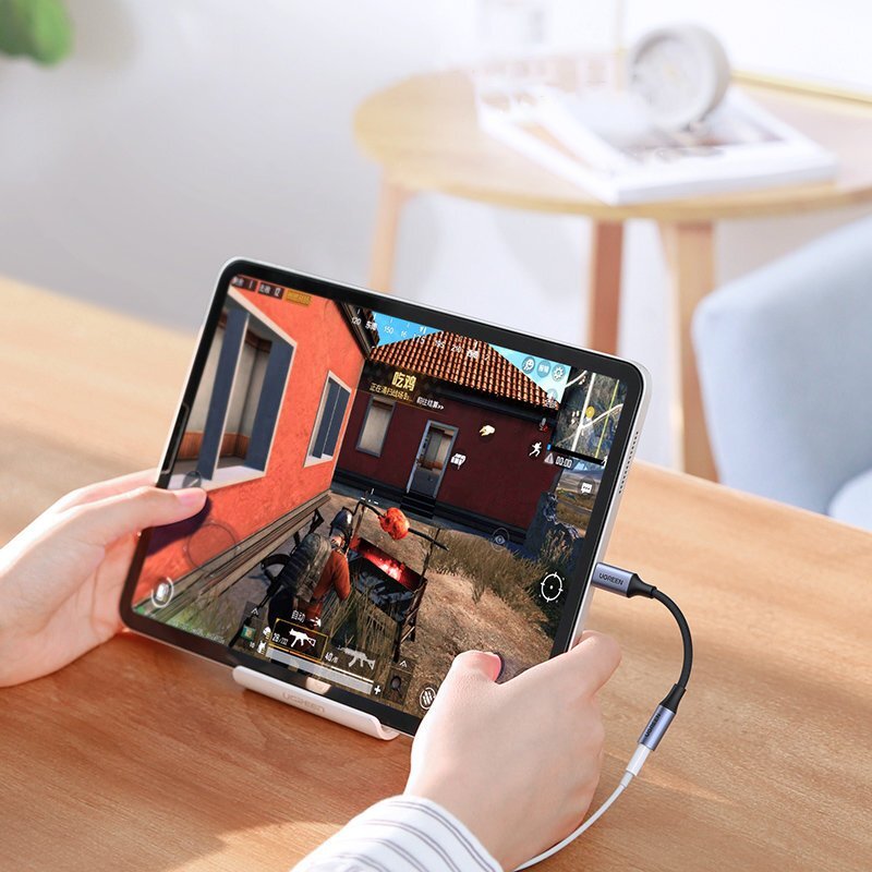 КАБЕЛ АДАПТЕР USB-C/3.5мм АУДИО 10СМ UGREEN - ЧЕРЕН