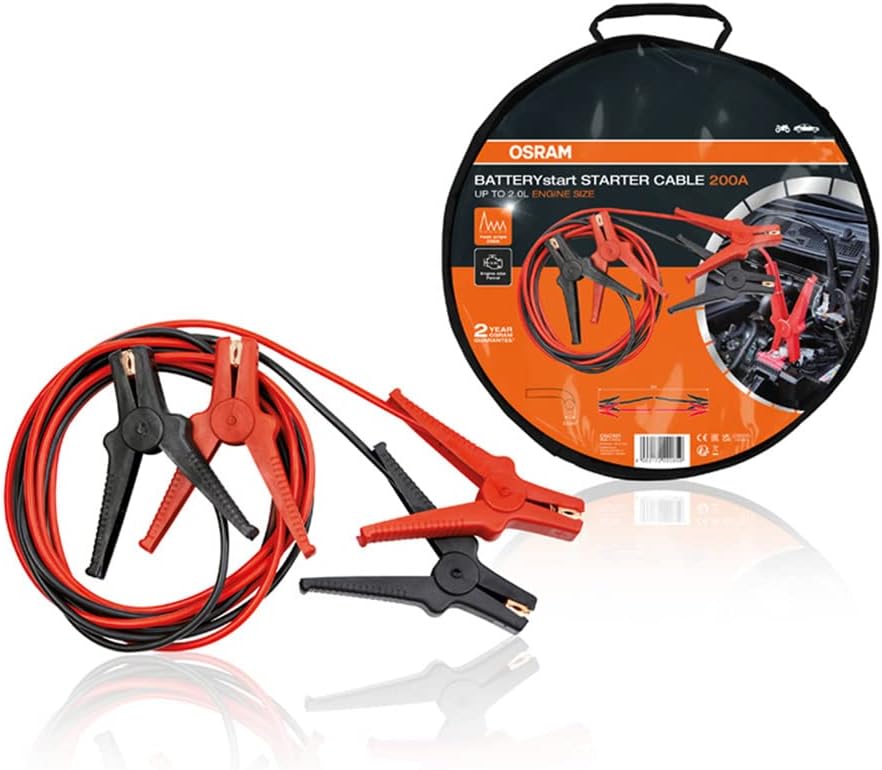 КАБЕЛИ ЗА ТОК OSC101 КАБЕЛИ 200A ДО 2.0L 6/12V AL OSRAM