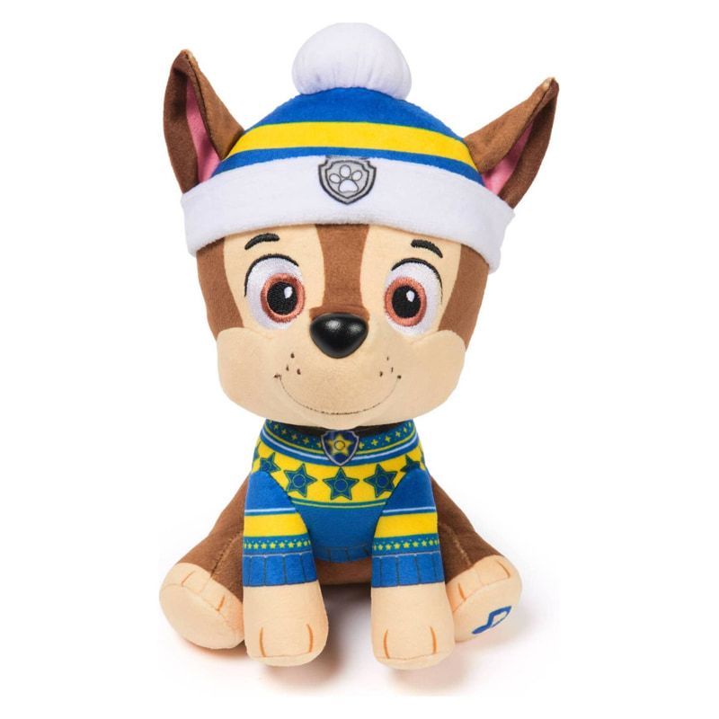 Музикално празнично плюшено кученце Пес Патрул PAW Patrol – Пееща мека играчка с коледни песнички и празнично облекло (20 см)
