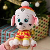 Музикално празнично плюшено кученце Пес Патрул PAW Patrol – Пееща мека играчка с коледни песнички и празнично облекло (20 см)