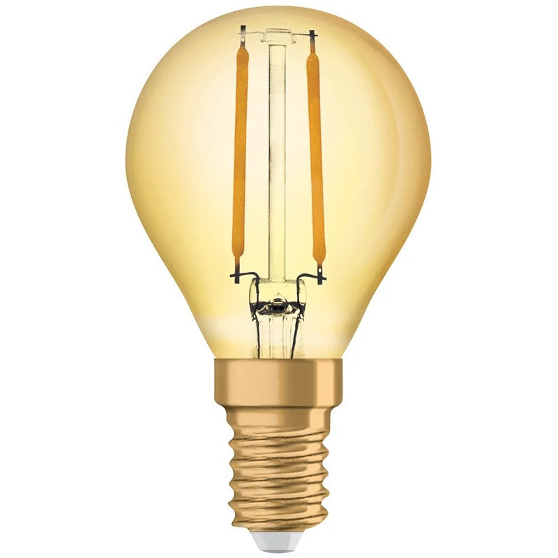 LED ЛАМПА VINTAGE 1906 LED CL P FIL GOLD 22/2,5W/825 E14 LEDVANCE