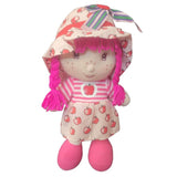Мека плюшена кукла Плодове (Fruit Doll) с цветна рокля и сладка тематична шапка (32 см)