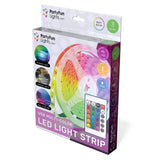 Многоцветна водоустойчива RGB LED лента Zynora 3M – USB захранване, IP65, 90 светодиода, 16 цвята, дистанционно управление и самозалепваща подложка
