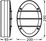 LED ЛАМПА ENDURA CLASSIC IP65 E27 ORBIK WALL DARK GRAY LEDVANCE