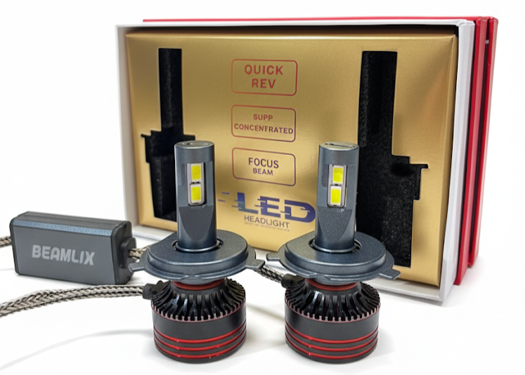 Комплект LED Крушки H4 Pro 130W 13000LM 6000K  2Бр.BEAMLIX