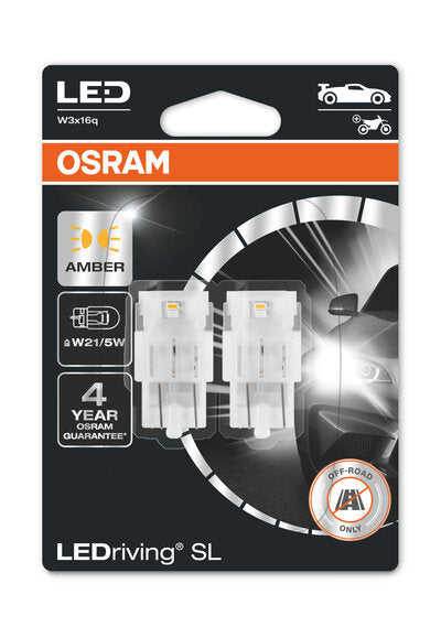 АВТОМОБИЛНА LED ЛАМПА 7515DYP-02B W21/5W AMBER 1,9W 12V W3X16Q OSRAM