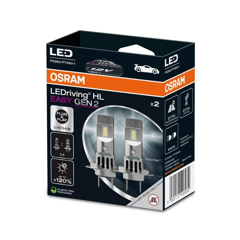 АВТОМОБИЛНА LED ЛАМПА 64210DWESY H7/H18 GEN2 LED 16W12VPX26D BOX2 OSRAM