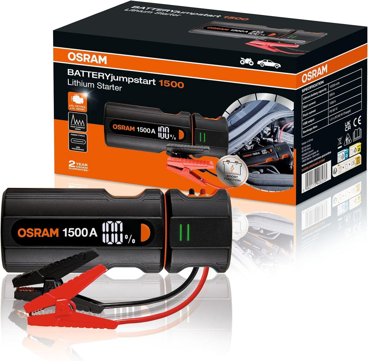 СТАРТЕР OJS020 BATTERY START 1000 OSRAM