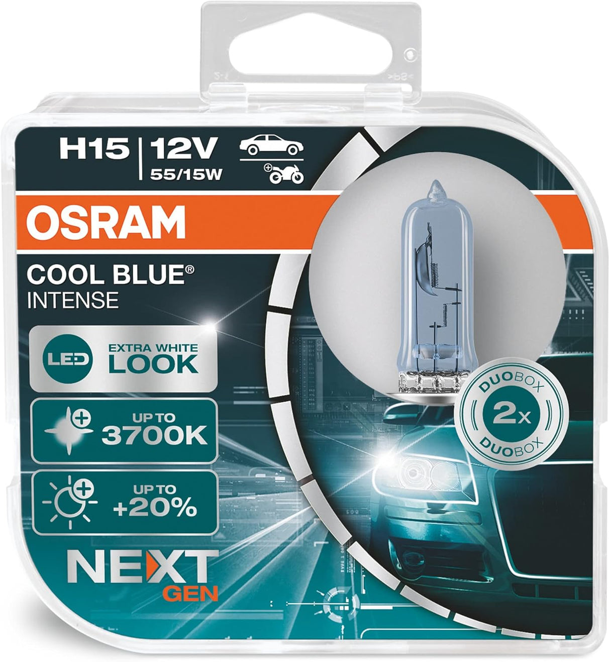 Osram халогенни крушки H15 COOL BLUE INTENSE (NEXT GEN) 2бр