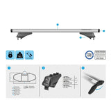 Автобагажник Menabo за интегриран рейлинг