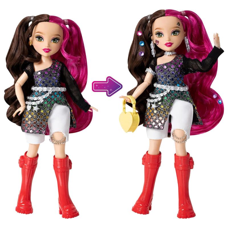 Модна кукла GLO-UP Girls (Style Me) – Творчески моден салон с кристали, стикери и аксесоари