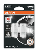 АВТОМОБИЛНА LED ЛАМПА 7505DRP-02B W21W RED 1,4W 12V W3X16D OSRAM