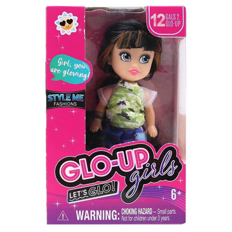 Мини колекционерска кукла GLO-UP Girls (Let’s Glo!) – Модна серия, 12 см