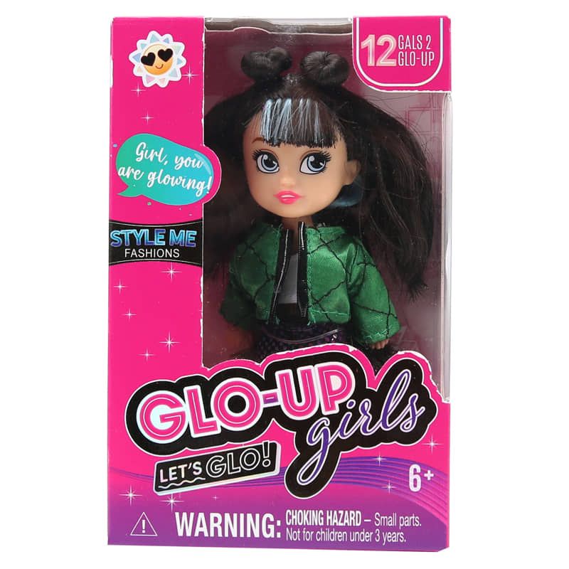 Мини колекционерска кукла GLO-UP Girls (Let’s Glo!) – Модна серия, 12 см