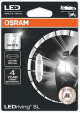 АВТОМОБИЛНА LED ЛАМПА OSRAM 6418DWP-01B 0,6W 12V C5W 36mm 6000K SV8.5-8 OSRAM