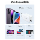 ЗАРЯДНО 220V 2xUSB-C,1xUSBA,GaN,65W,Б CD224 UGREEN