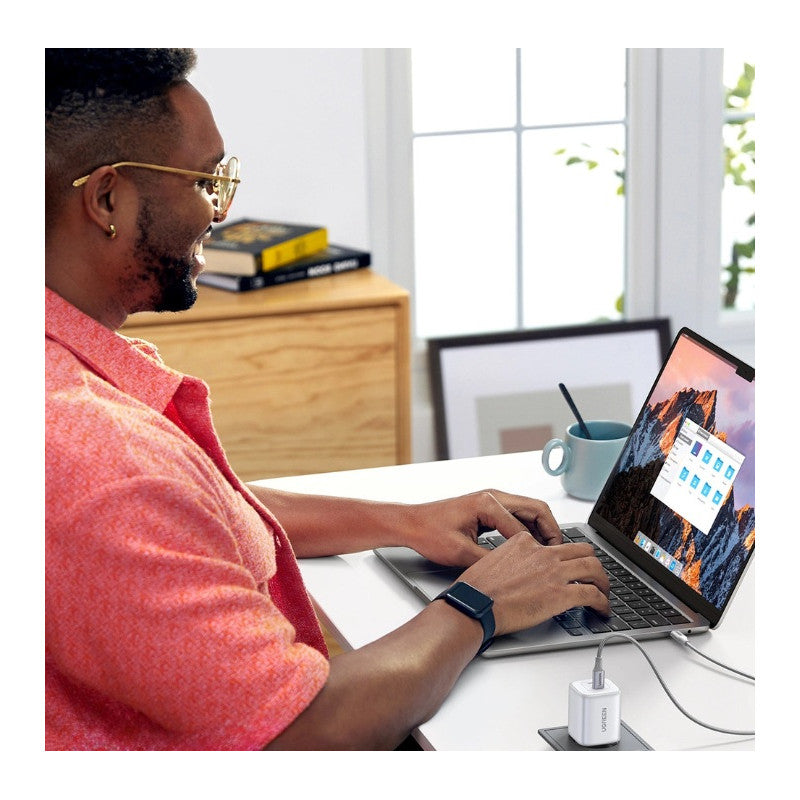 УНИВЕРСАЛНО ЗАРЯДНО CD294 220V 2xUSB-C GaN 45W PD UGREEN - БЯЛ