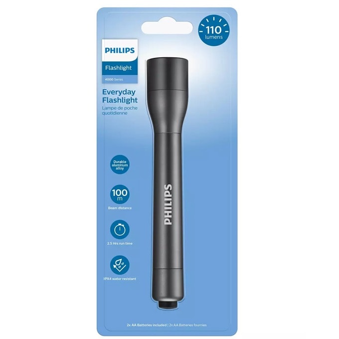 LED ФЕНЕР 110lm 100m метал IPX4 SFL4002T PHILIPS