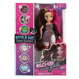 Модна кукла GLO-UP Girls (Style Me) – Творчески моден салон с кристали, стикери и аксесоари