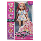 Модна кукла GLO-UP Girls (Tiffany) – Колекционерски фешън комплект с магическа промяна на цвета и флорална рокля