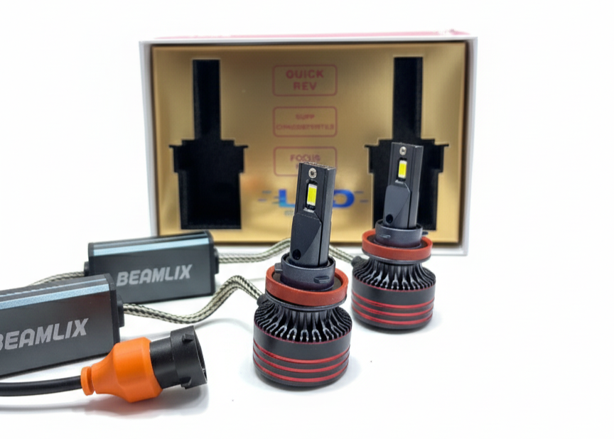 Комплект LED Крушки H8/H9/H11 Pro 130W 13000LM 6000K 2Бр.BEAMLIX