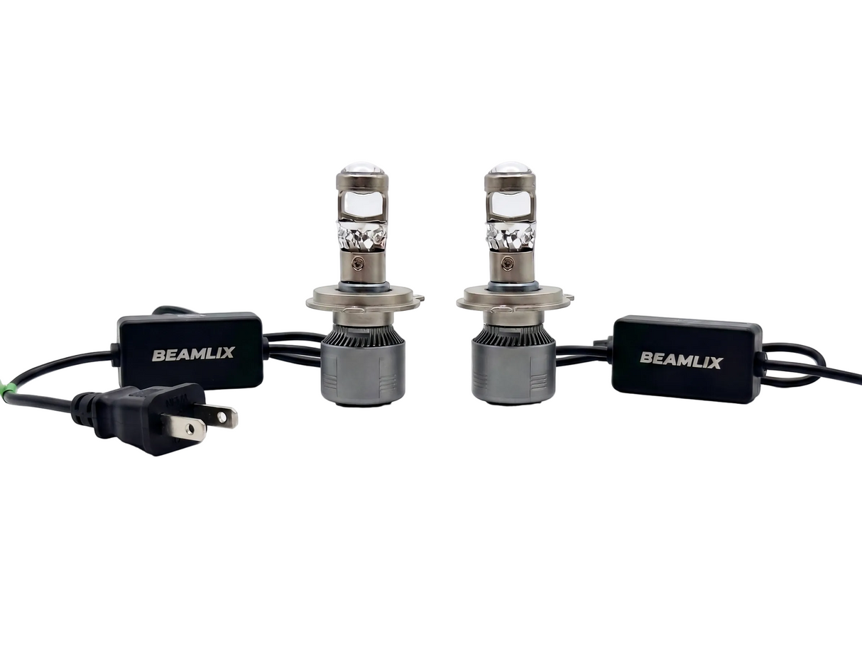 LED крушки с лупа BEAMLIX – H7, 140W, 30000lm, Canbus 12V