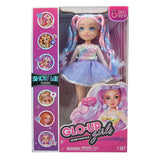 Модна кукла GLO-UP Girls Sadie – Интерактивен моден комплект с дълга цветна коса и стилни аксесоари