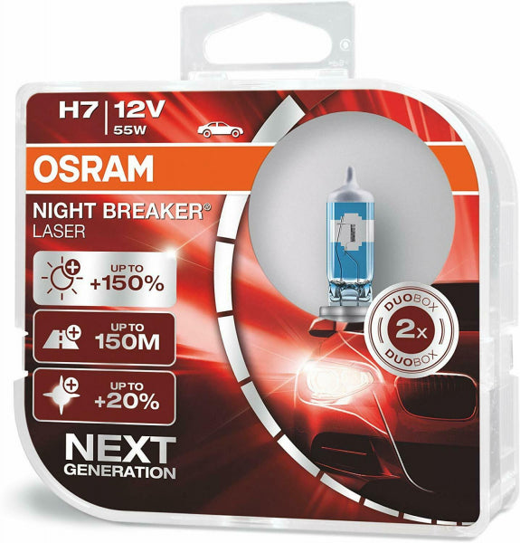 Халогенни крушки OSRAM NIGHT BREAKER LASER +150% H7 2 бр.