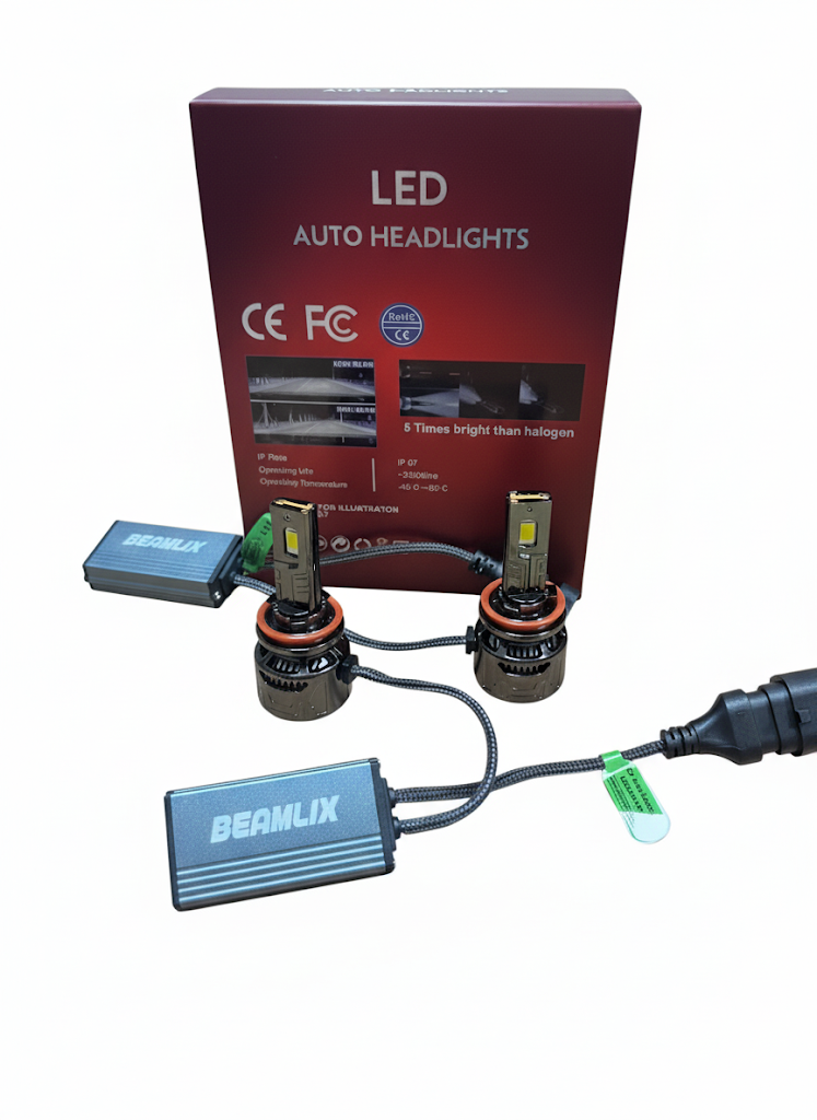 Комплект LED Крушки H8/H9/H11 X38 Pro 300W 13000LM 6000K 2Бр.BEAMLIX