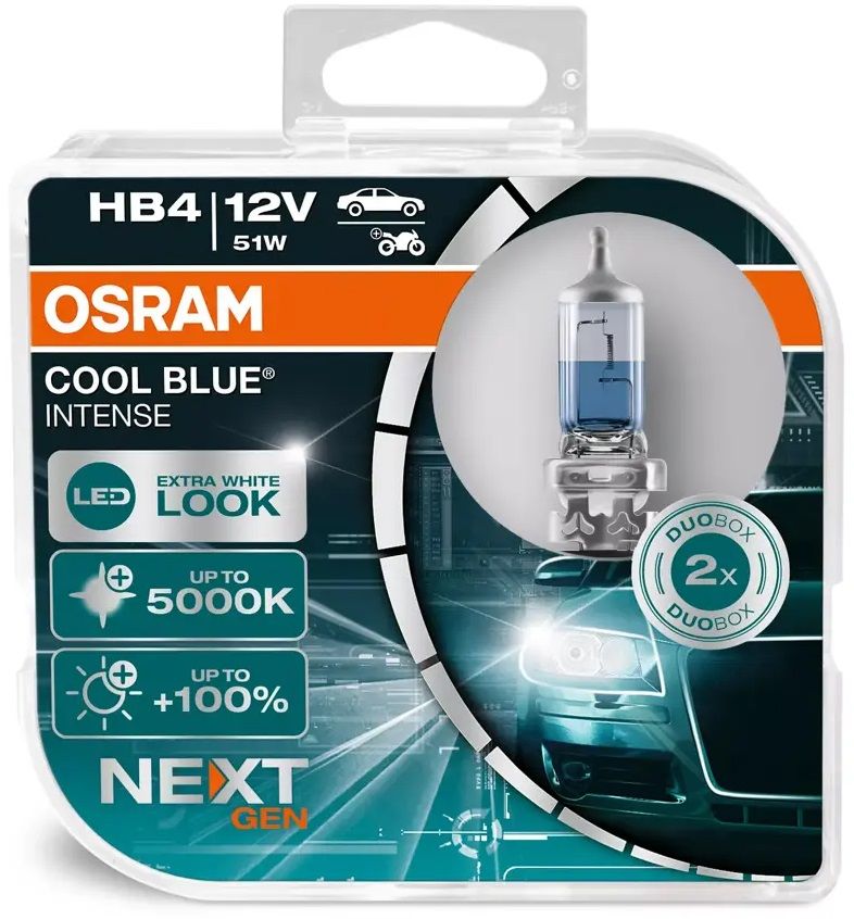 Авто крушки халогенни Osram - HB4 COOL BLUE INTENSE (NEXT GEN) 2бр