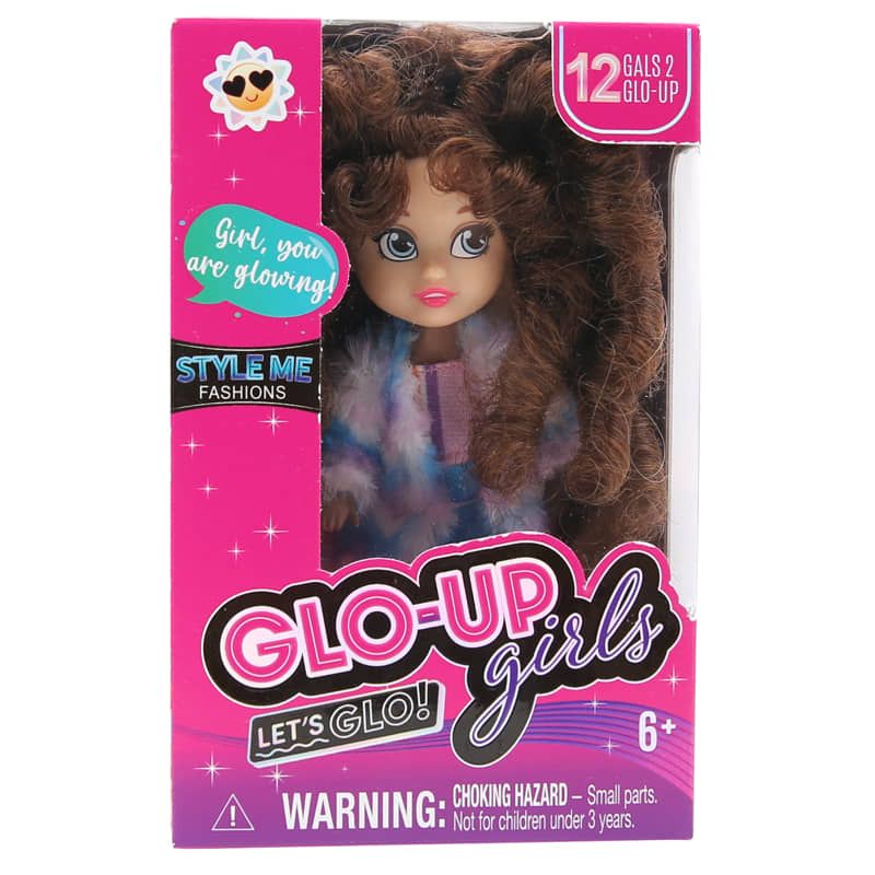 Мини колекционерска кукла GLO-UP Girls (Let’s Glo!) – Модна серия, 12 см