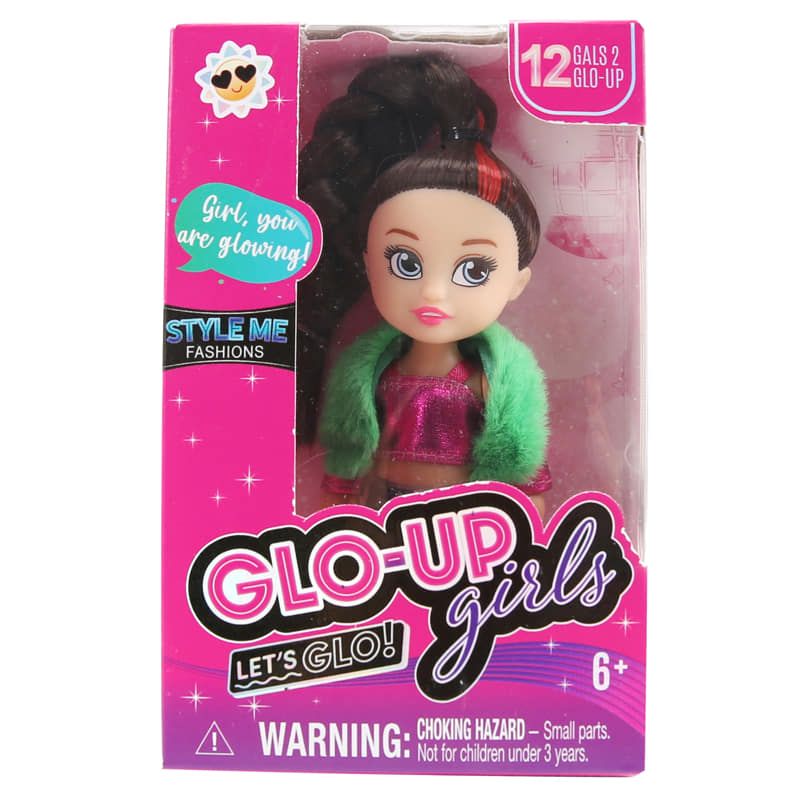 Мини колекционерска кукла GLO-UP Girls (Let’s Glo!) – Модна серия, 12 см